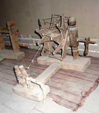 Spinning wheel in folkloric collection in Toghraklek Villa
