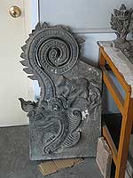 Fig. 8 Dragon and lamb carving,