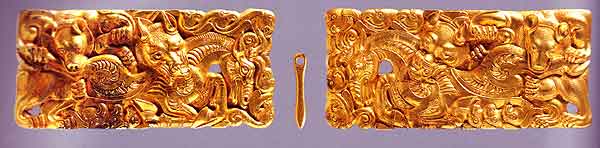 Fig. 23 
Gold belt buckles
2nd century BCE