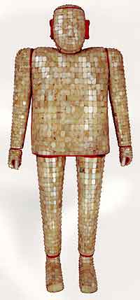 Fig. 7 
Jade shroud sewn with gold wire
2nd century BCE
